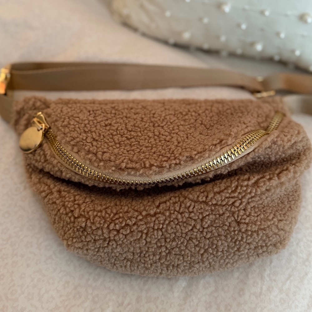 Stoney Clover Lane Pecan Sherpa Cozy Classic Fanny Pack